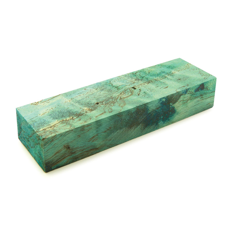 Stabilized & Dyed Spalted Tamarind Knife Scale - 1" x 1-1/2" x 5"